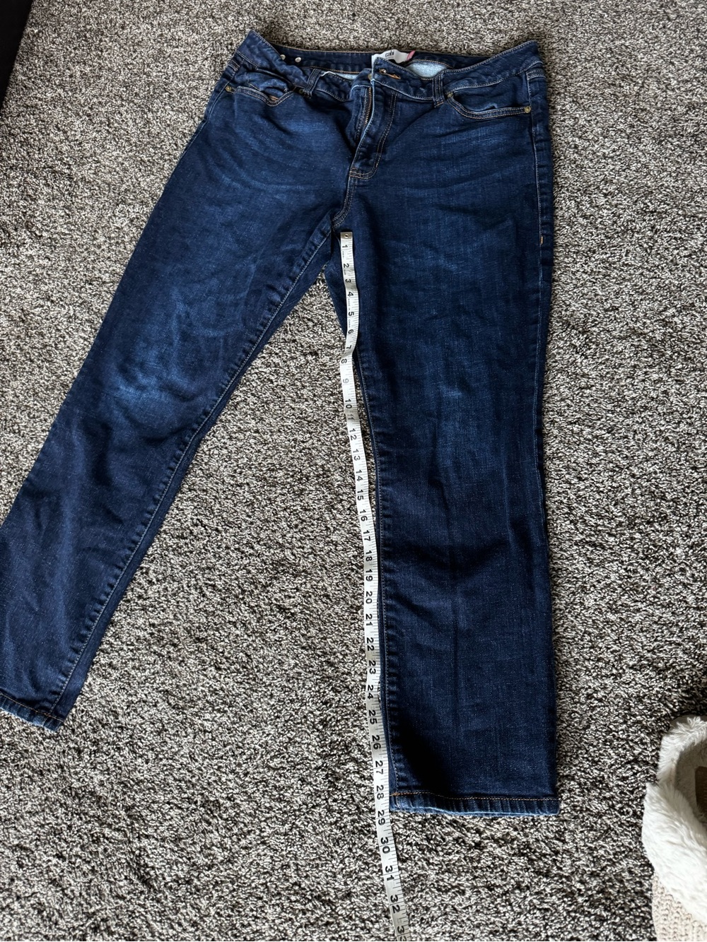 CAbi Dark Indigo Straight Leg Jeans